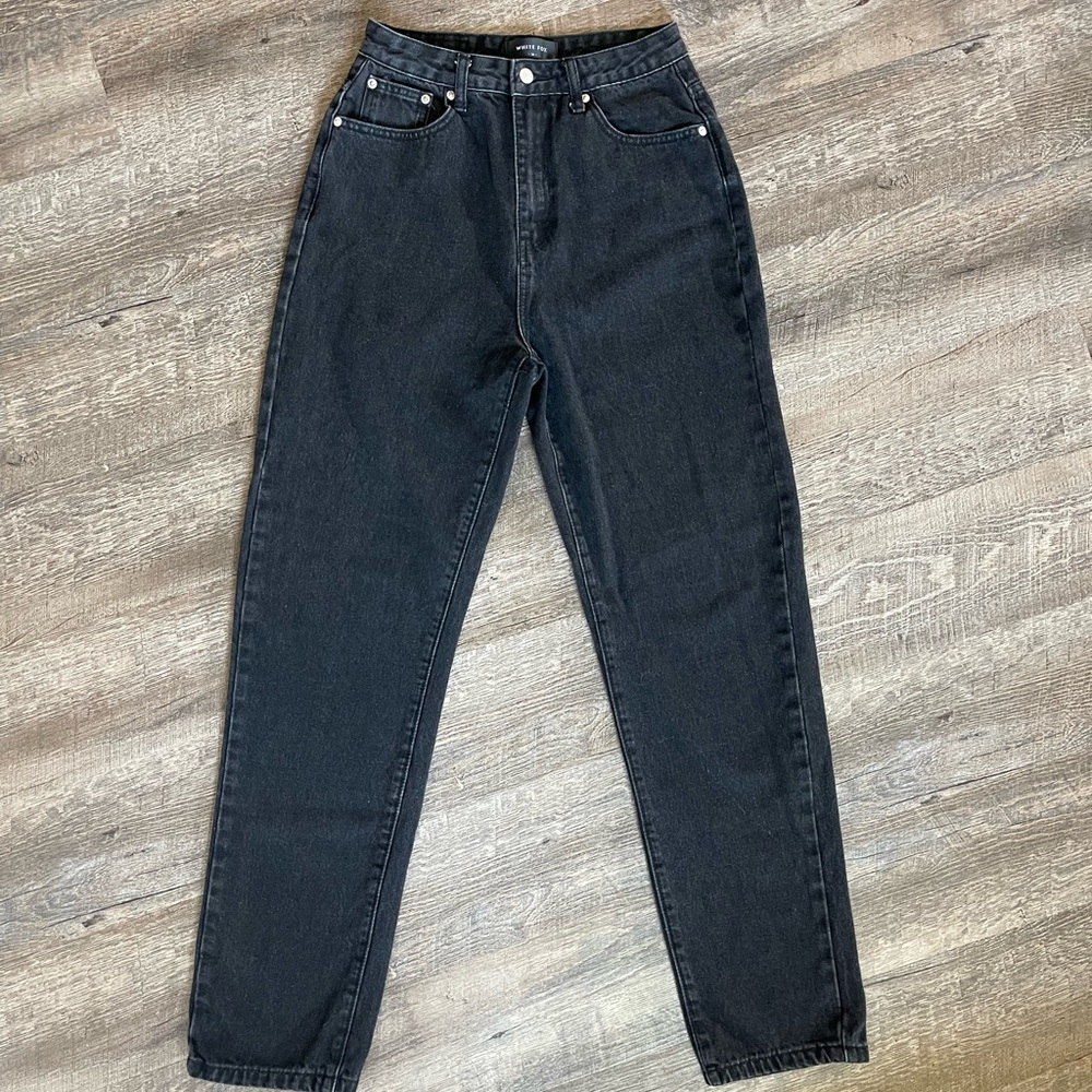 White Fox high rise straight leg jeans